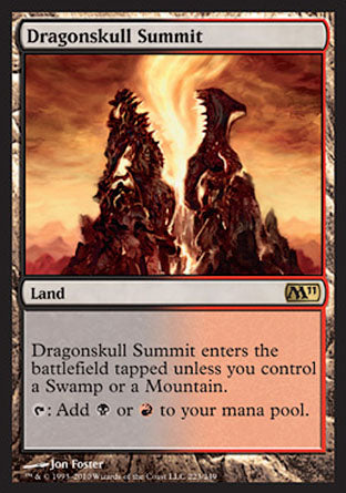 Dragonskull Summit (Magic 2011 Core Set) Medium Play Foil