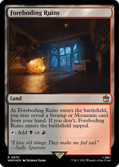 Foreboding Ruins (Surge Foil) (Universes Beyond: Doctor Who) Near Mint Foil