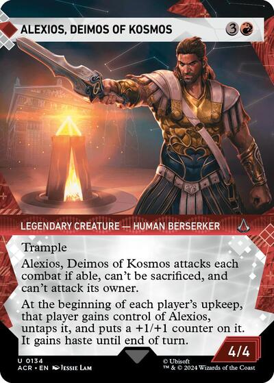 Alexios, Deimos of Kosmos (Showcase) (Universes Beyond: Assassin's Creed) Light Play