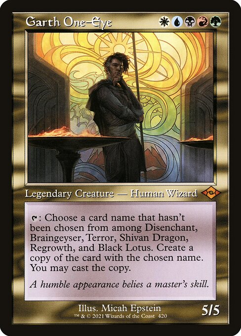 Garth One-Eye (Retro Frame) (Foil Etched) (Modern Horizons 2) Near Mint Foil