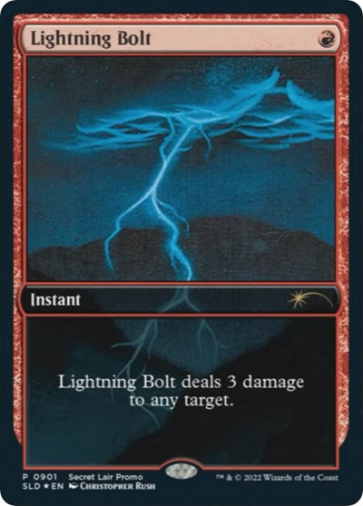 Lightning Bolt (0901) (Secret Lair) Light Play Foil