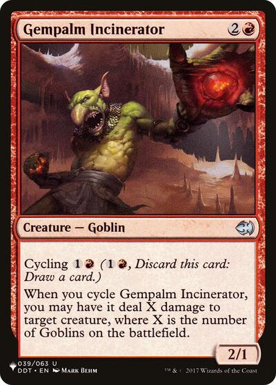 Gempalm Incinerator (The List) Near Mint
