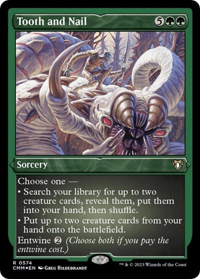 Tooth and Nail (Foil Etched) (Commander Masters) Near Mint Foil
