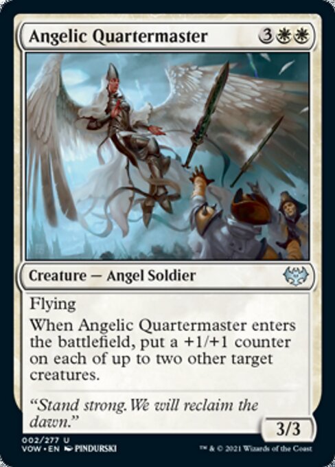 Angelic Quartermaster (Innistrad: Crimson Vow) Light Play Foil