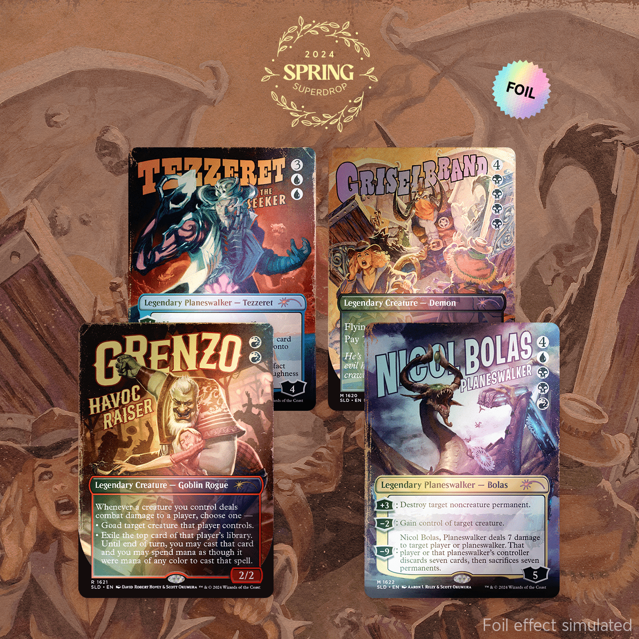 Secret Lair Drop - Outlaw Anthology Vol. 1: Rebellious Renegades Rainbow Foil