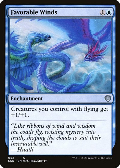 Favorable Winds (Commander 2022 Starter Decks) Light Play