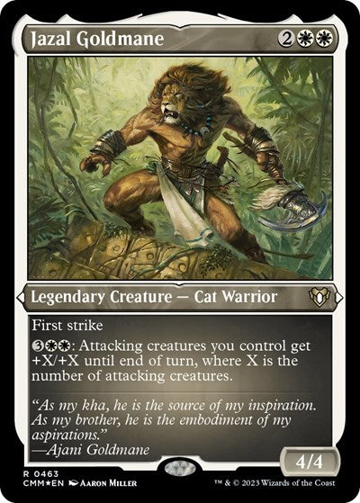 Jazal Goldmane (Foil Etched) (Commander Masters) Near Mint Foil