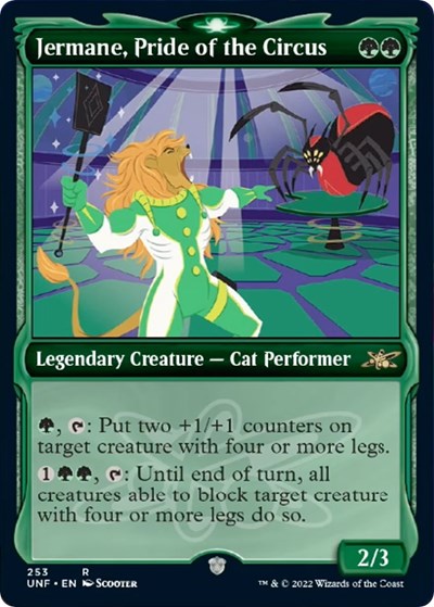 Jermane, Pride of the Circus (Showcase) (Unfinity) Light Play Foil