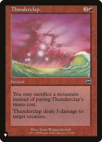 Thunderclap (The List) Light Play