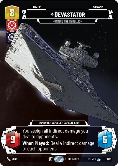 Devastator Hunting the Rebellion (Prestige Foil) (Jump to Lightspeed) Near Mint Foil
