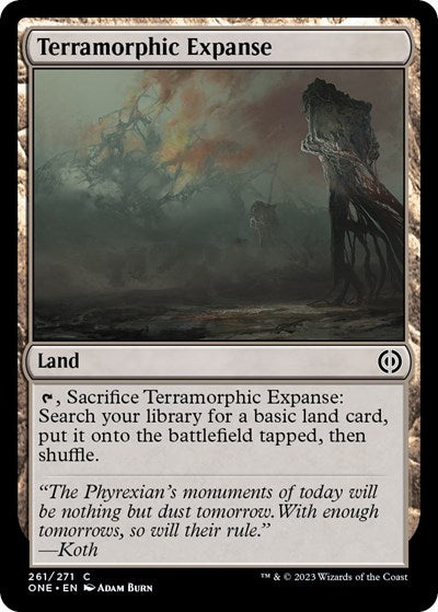 Terramorphic Expanse (Phyrexia: All Will Be One) Near Mint Foil