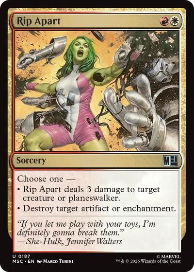 Rip Apart (Surge Foil) (Commander: Marvel Super Heroes) Near Mint Foil