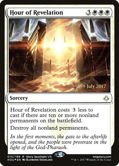 Hour of Revelation (Promos: Prerelease Cards) Medium Play Foil