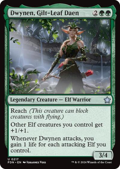 Dwynen, Gilt-Leaf Daen (Foundations) Light Play Foil