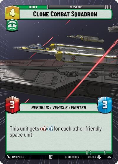 Clone Combat Squadron (Hyperspace) (Jump to Lightspeed) Near Mint