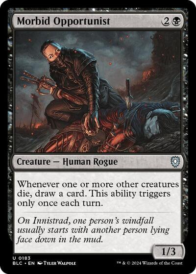 Morbid Opportunist (Commander: Bloomburrow) Light Play