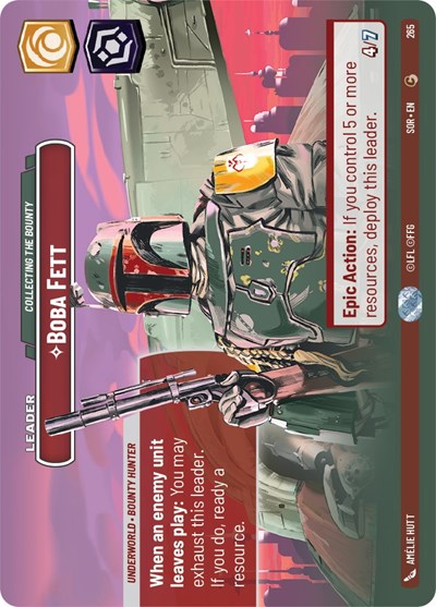 Boba Fett Collecting the Bounty (Showcase) (Spark of Rebellion) Near Mint Foil