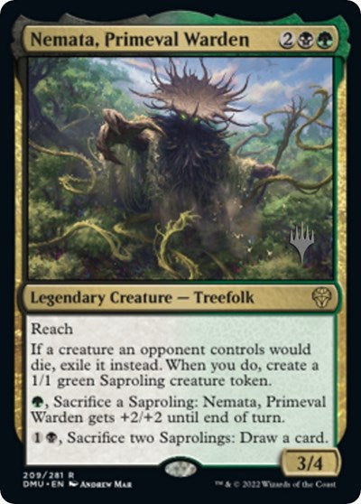 Nemata, Primeval Warden (Promo Pack: Dominaria United) Light Play Foil