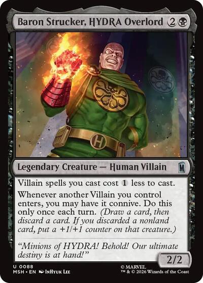 Baron Strucker, HYDRA Overlord (Marvel Super Heroes) Near Mint Foil