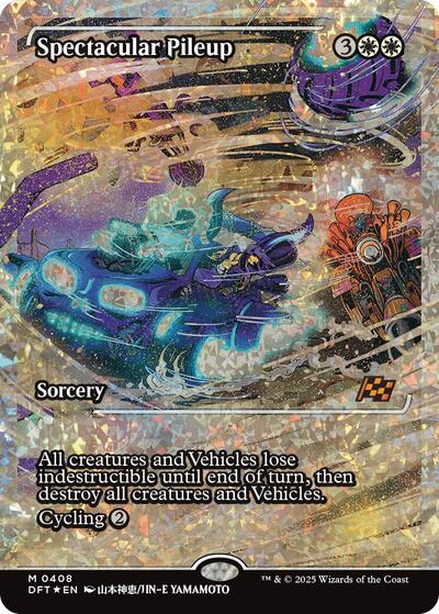 Spectacular Pileup (Showcase) (Fracture Foil) (Aetherdrift) Near Mint Foil