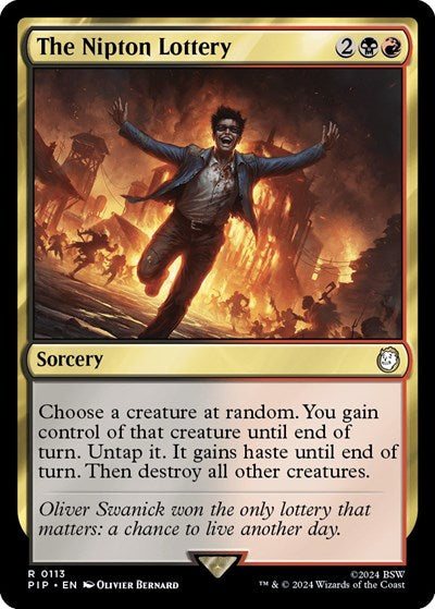 The Nipton Lottery (Universes Beyond: Fallout) Near Mint Foil