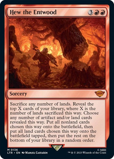 Hew the Entwood (Universes Beyond: The Lord of the Rings: Tales of Middle-earth) Light Play Foil