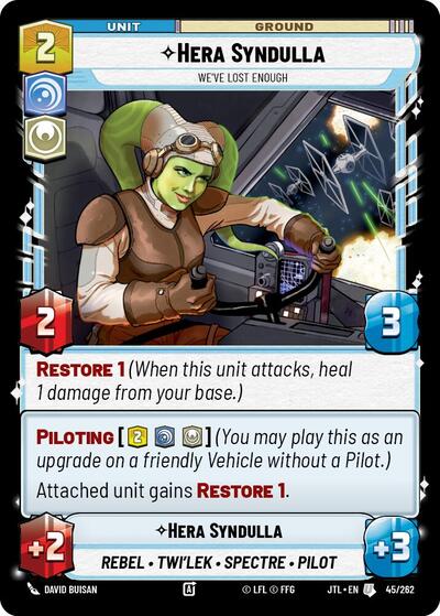 Hera Syndulla We've Lost Enough (Jump to Lightspeed) Near Mint