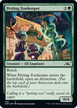 Petting Zookeeper (Galaxy Foil) (Unfinity) Near Mint Foil