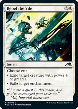 Repel the Vile (Kamigawa: Neon Dynasty) Light Play Foil