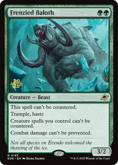 Frenzied Baloth (Promos: Prerelease Cards) Light Play Foil