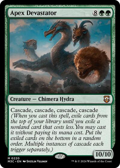 Apex Devastator (Ripple Foil) (Commander: Modern Horizons 3) Light Play Foil