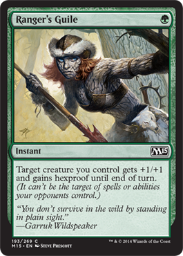 Ranger's Guile (Magic 2015 Core Set) Medium Play