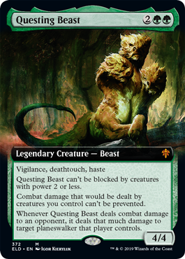 Questing Beast (Extended Art) (Throne of Eldraine) Medium Play