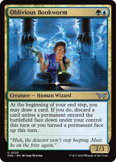 Oblivious Bookworm (0225) (Duskmourn: House of Horror) Near Mint Foil