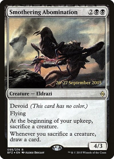 Smothering Abomination (Promos: Prerelease Cards) Light Play Foil