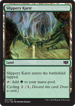 Slippery Karst (Commander 2014 Edition) Medium Play