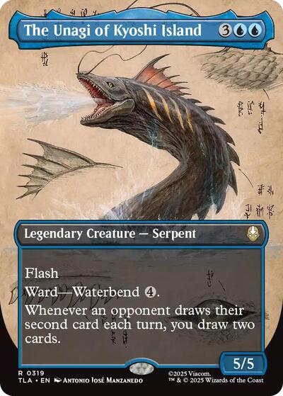 The Unagi of Kyoshi Island (Borderless) (Avatar: The Last Airbender) Light Play Foil