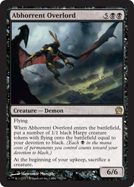 Abhorrent Overlord (Theros) Heavy Play Foil