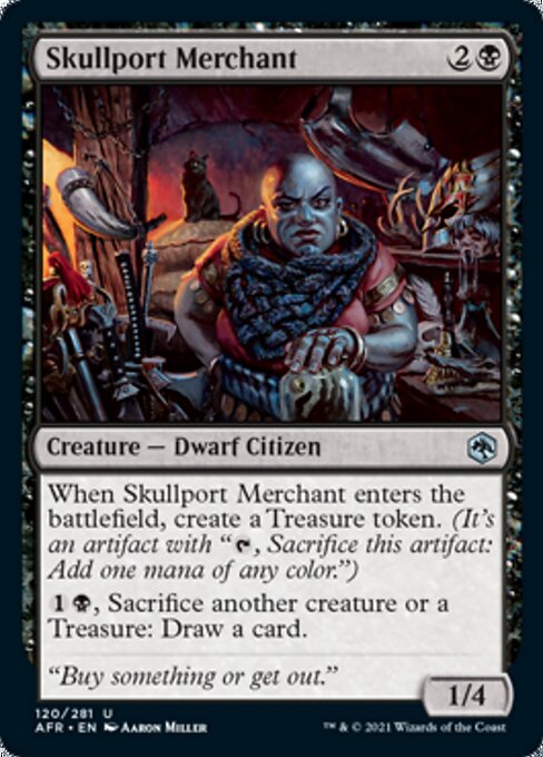 Skullport Merchant (Adventures in the Forgotten Realms) Light Play Foil
