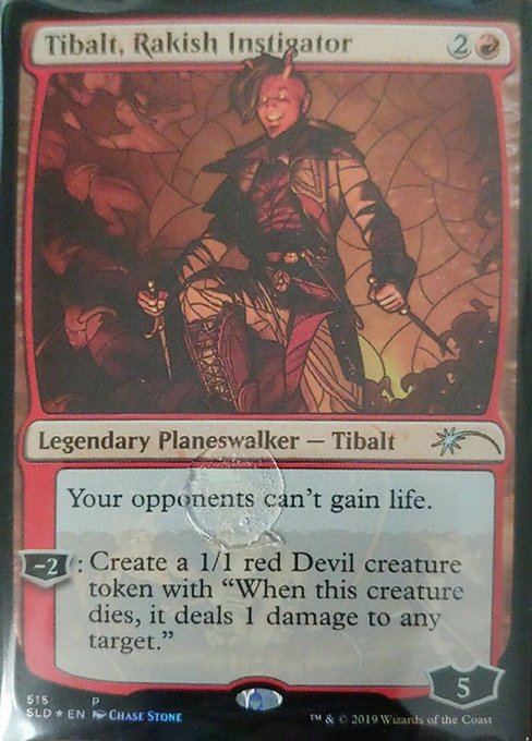 Tibalt Rakish Instigator Stained Glass (Secret Lair) Near Mint Foil