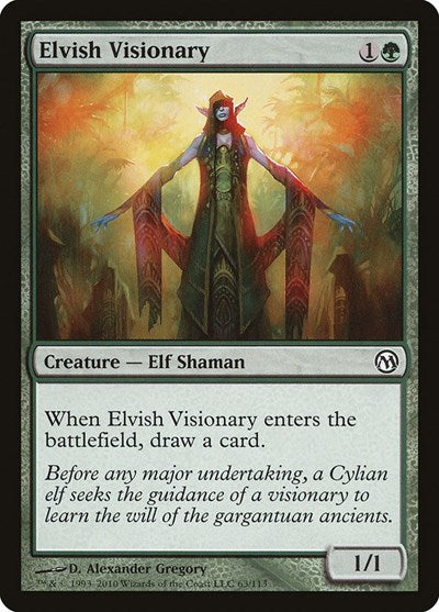 Elvish Visionary (Duels of the Planeswalkers) Light Play