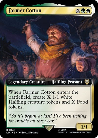 Farmer Cotton (Extended Art) (Commander: The Lord of the Rings: Tales of Middle-earth) Near Mint