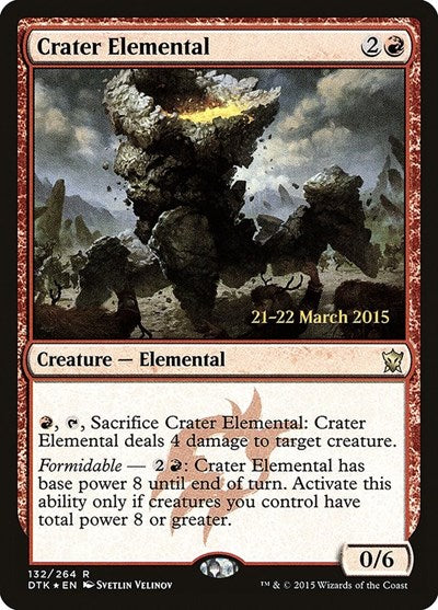 Crater Elemental (Promos: Prerelease Cards) Medium Play Foil