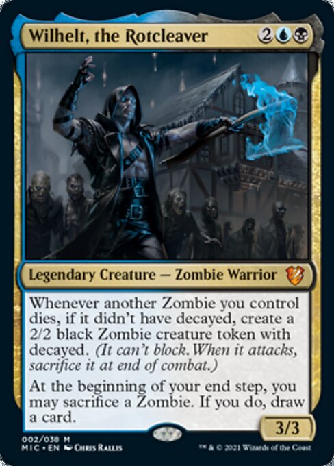 Wilhelt, the Rotcleaver (Commander 2021 Midnight Hunt) Damaged / Poor