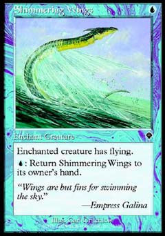 Shimmering Wings (Invasion) Heavy Play Foil