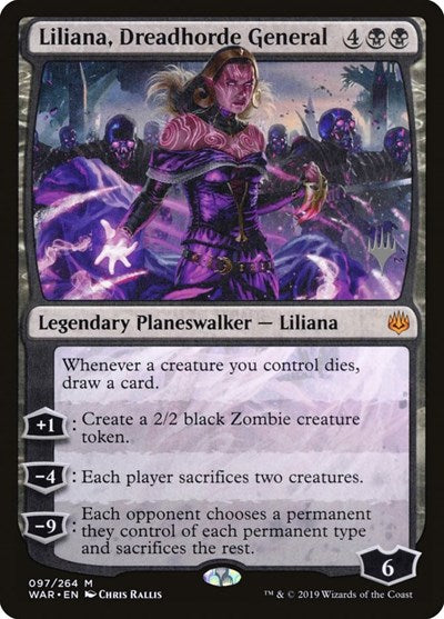 Liliana, Dreadhorde General (Promo Pack: Theros Beyond Death) Light Play