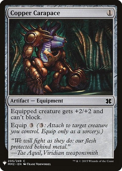 Copper Carapace (Mystery Booster) Near Mint