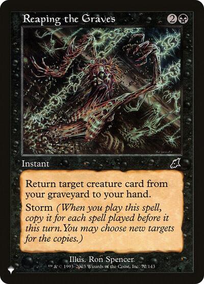 Reaping the Graves (The List) Medium Play