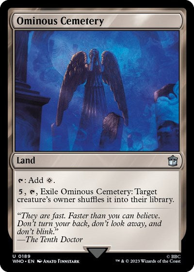 Ominous Cemetery (Universes Beyond: Doctor Who) Near Mint Foil