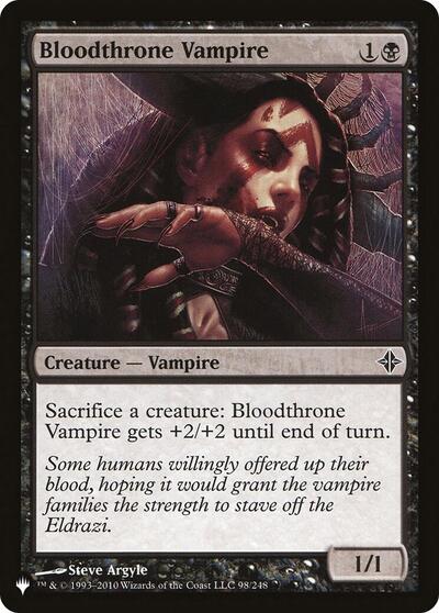 Bloodthrone Vampire (The List) Near Mint